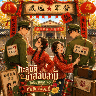 ภาพปกนิยาย ทะลุมิติมาสลับสามีในนิยายยุค 70 กับยัยเพื่อนซี้