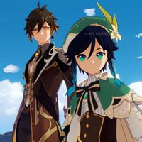 Genshin Impact  Zhongli x Venti สายลมและหินผา